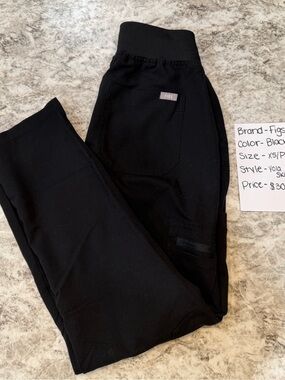 Figs Women’s Black High-Waist Scrub Jogger